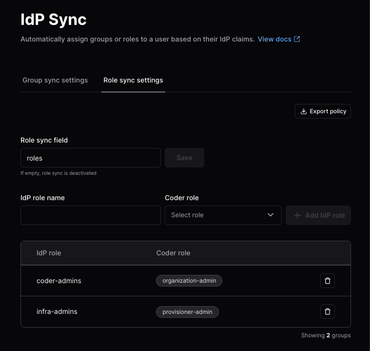 IdP Sync