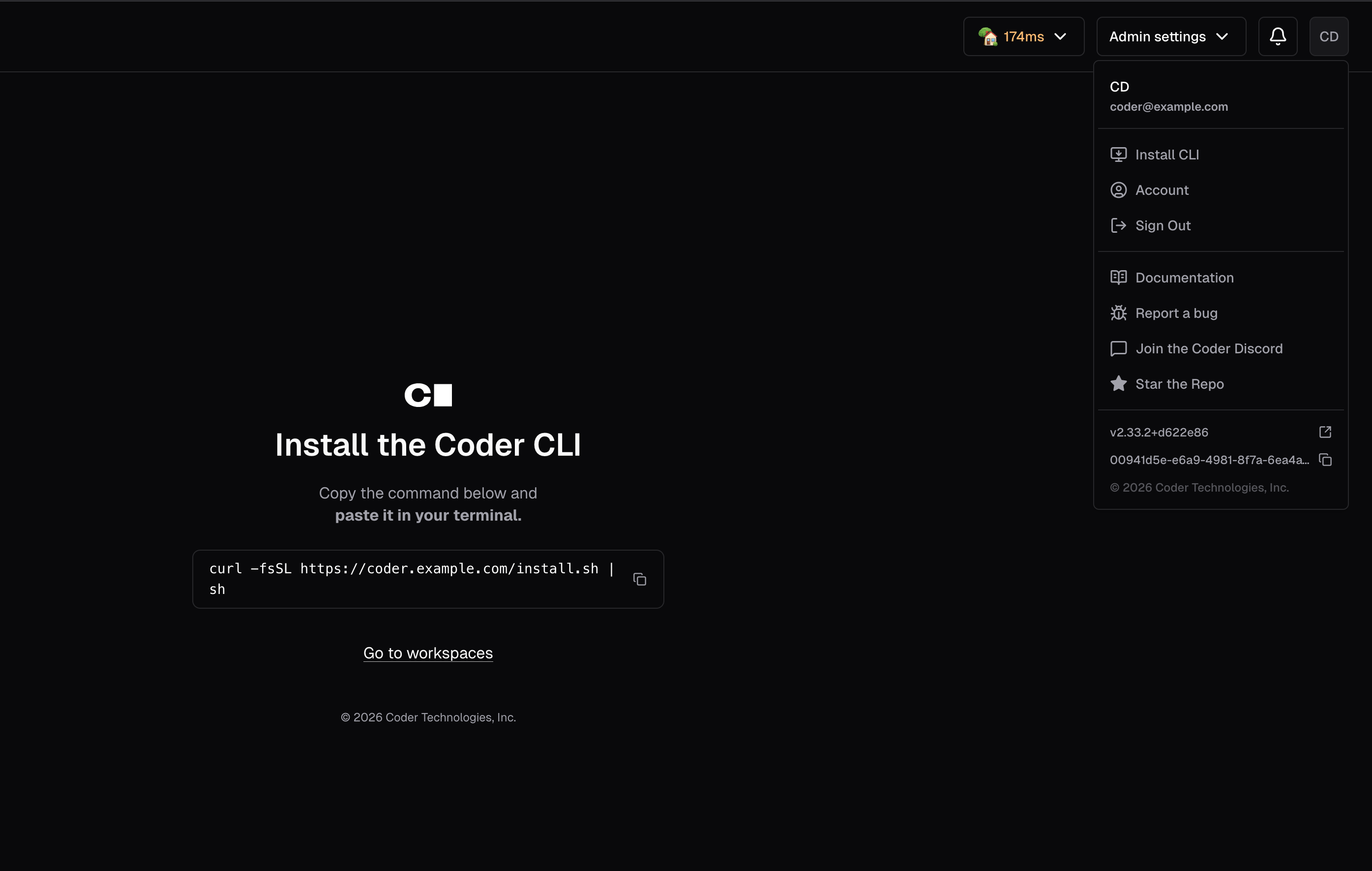 Install Coder binary from your deployment