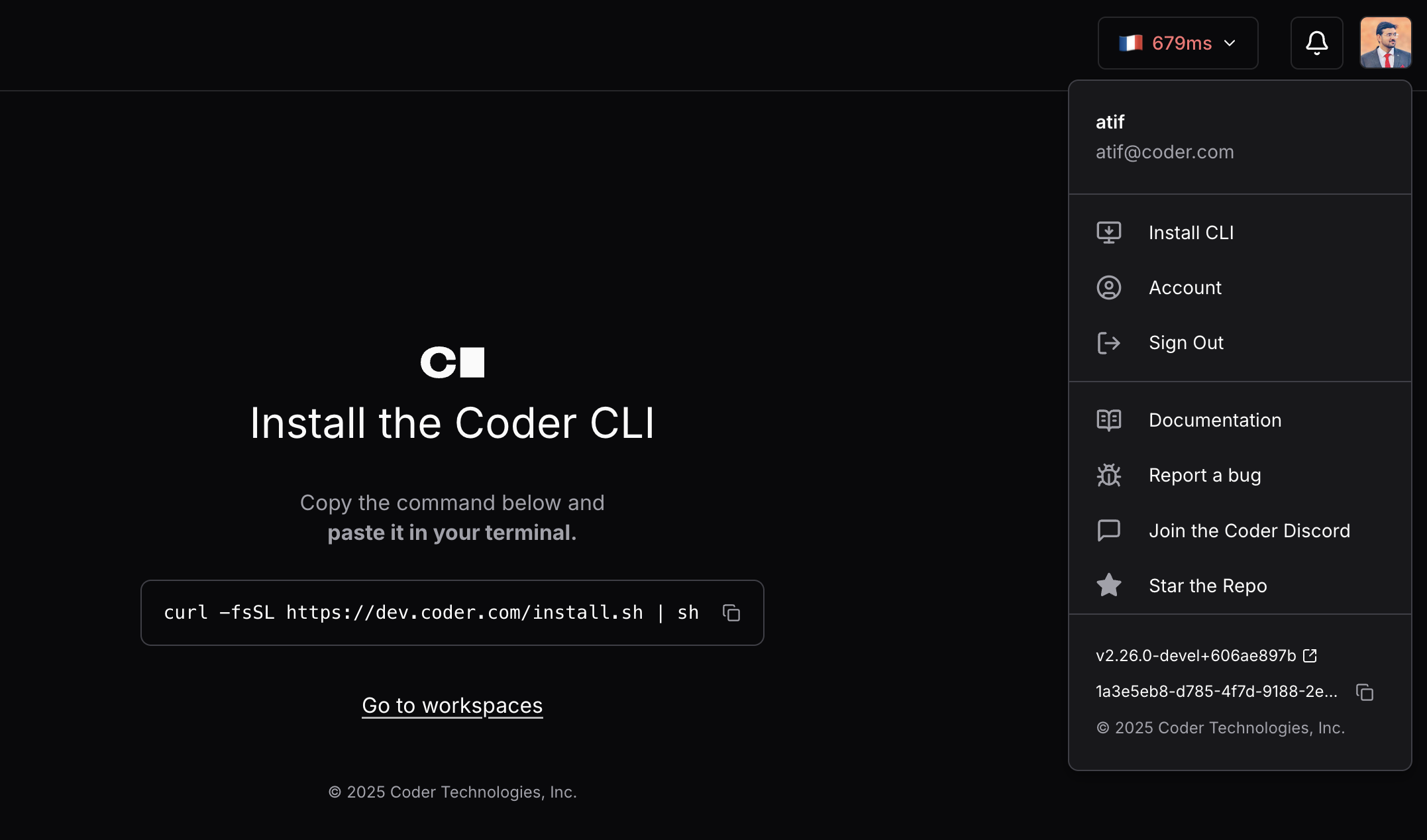 Install Coder binary from your deplyment